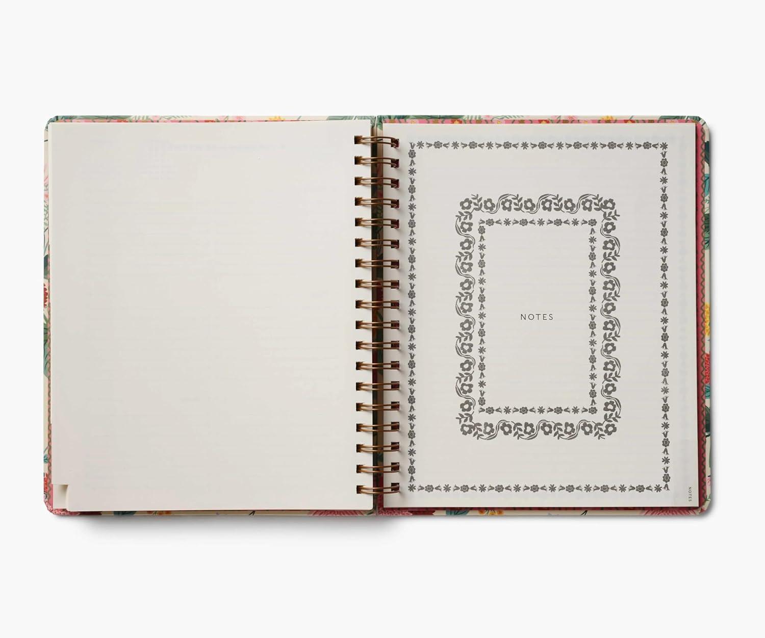 imageRIFLE PAPER CO 2026 Dahlia 17Month Academic Hardcover Spiral Planner Aug 2025 Dec 2026 10quot L x 85quot W Weekly and Monthly Pages Inspirational Quotes Stickers Illustrated Pocket Folder