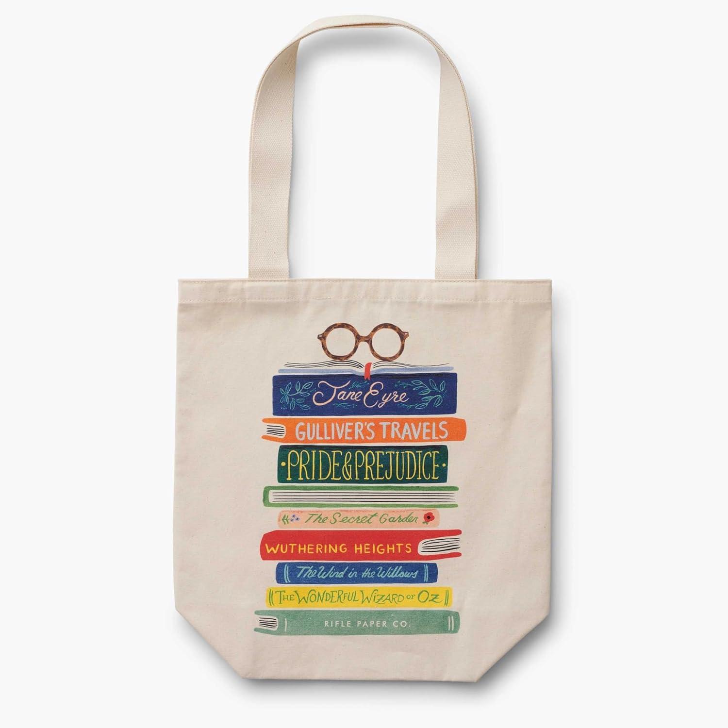 imageRIFLE PAPER CO Book Club Canvas Tote Bag and Porcelain Mug Bundle