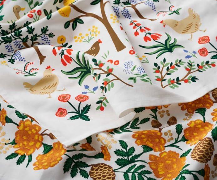 imageRIFLE PAPER CO Country Farm Tea Towel Stylish Cotton Towel for Drying or Display 28quot L x 21quot W Perfect Addition for Kitchens to Increase Culinary Style Machine WashableCountry Farm