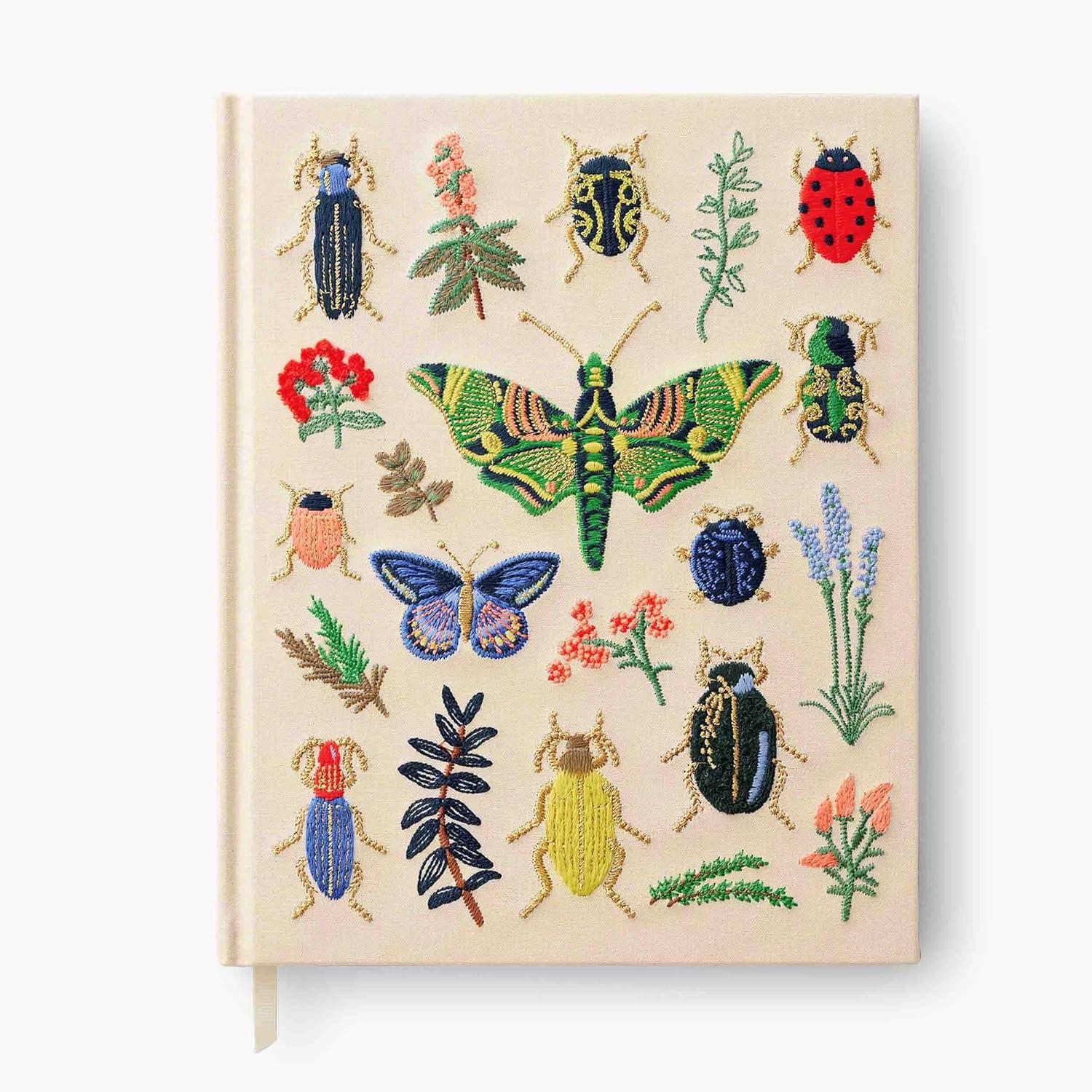 imageRIFLE PAPER CO Curio Porcelain Vase Large Catchall Tray Fabric Sketchbook and Pen Bundle