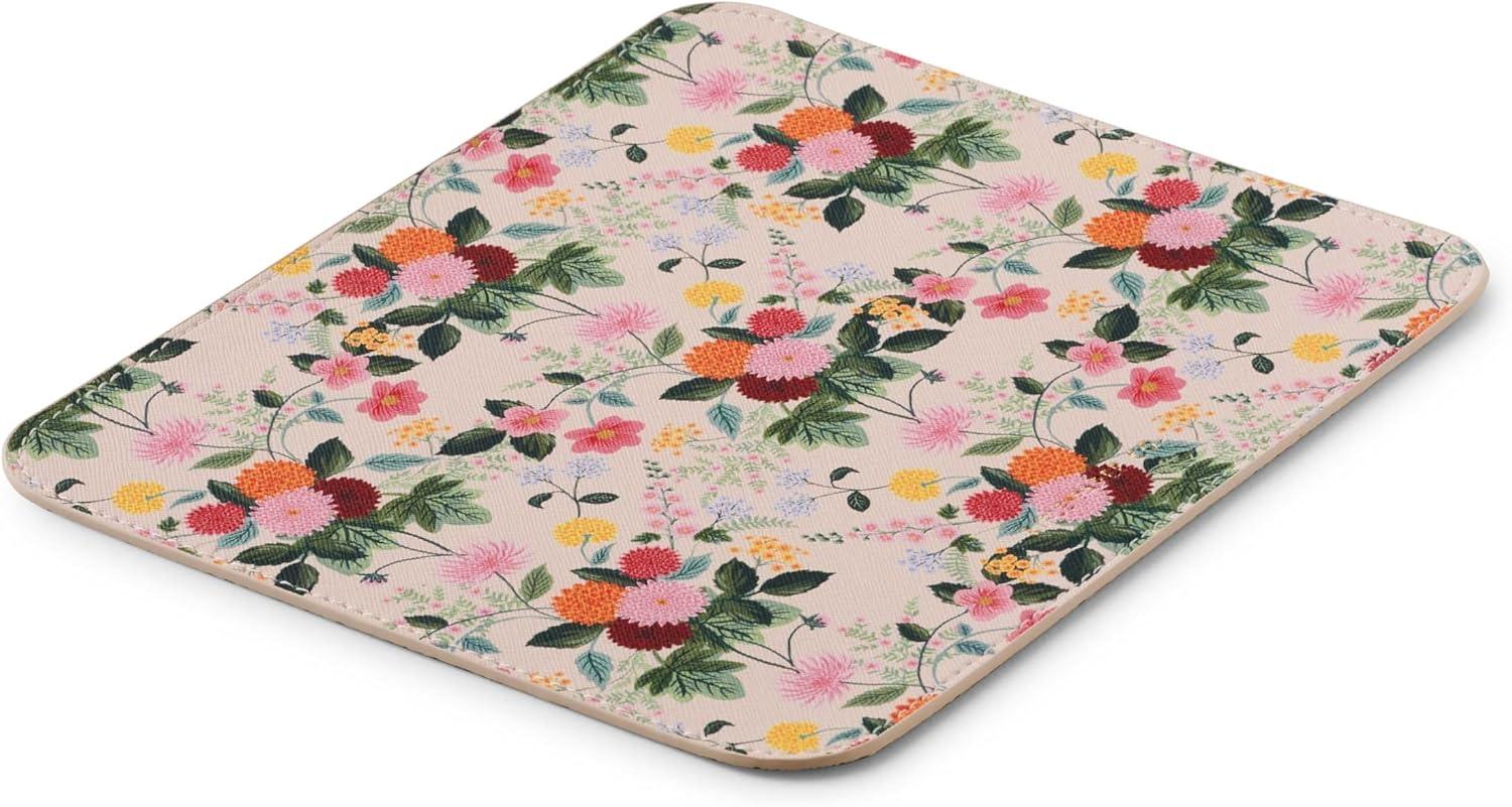 imageRIFLE PAPER CO Dahlia Patterned Mouse Pad Add a Touch of Charm to Your Workspace Smooth Polyurethane Finish Allows Mouse to Glide with NonSlip Rubber Backing DahliaDahlia
