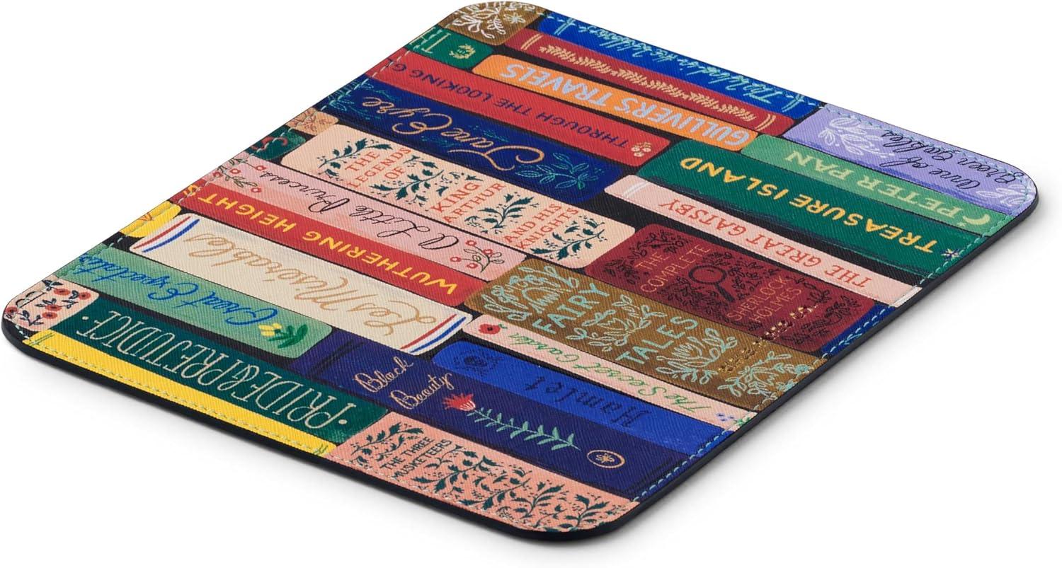 imageRIFLE PAPER CO Dahlia Patterned Mouse Pad Add a Touch of Charm to Your Workspace Smooth Polyurethane Finish Allows Mouse to Glide with NonSlip Rubber Backing DahliaBookshelf