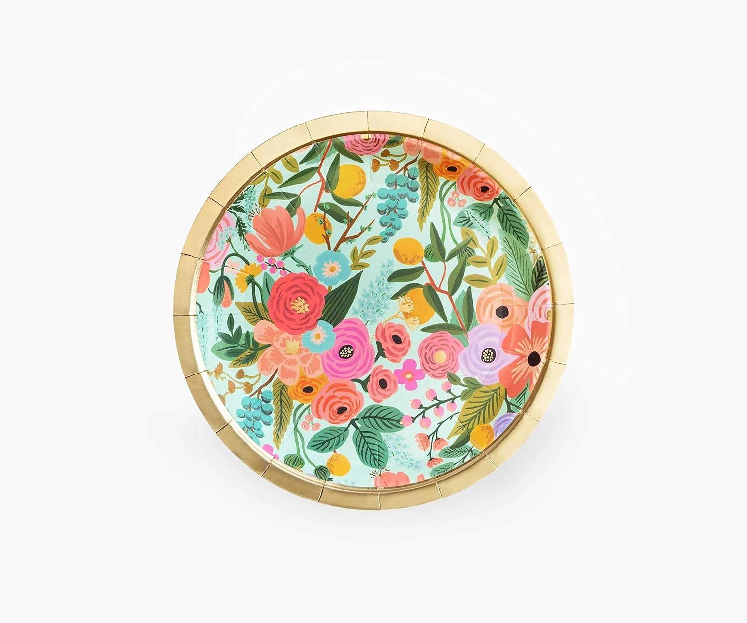 imageRIFLE PAPER CO Garden Party Small Plates Vibrant Floral Design Perfect for Parties Celebrations and Special Occasions Durable and Stylish Tableware to Add a Fun Elegant Touch to Any Event