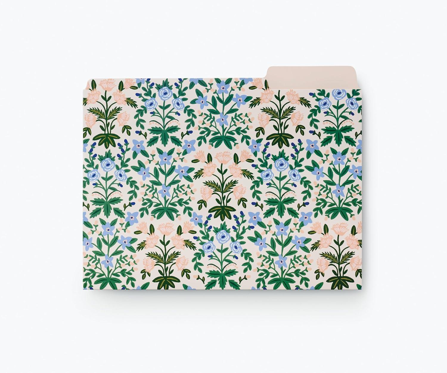 imageRIFLE PAPER CO Hydrangea Assorted File Folder Set Stay Organized with Our Stylish Sturdy and Colorful File Folders Set of 6 Including 2 of Each Design and 12 Handy Adhesive LabelsHydrangea