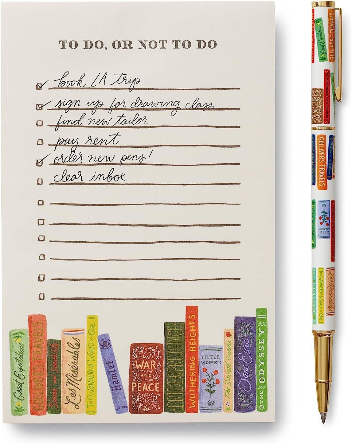 imageRIFLE PAPER CO Hydrangea Writing Pen 5375quot L 05 mm Rollerball Tip Stainless Steel Body with Brass Accents Office and School Supplies for Stationery Notes and ArtBook Club