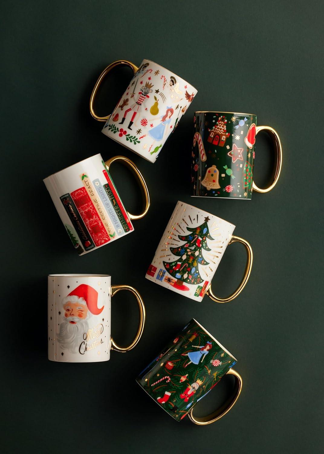imageRIFLE PAPER CO Nutcracker Porcelain Mug for Festive Occasions and Gatherings with HolidayThemed Design Gift For Friends and Family During the Winter Holidays