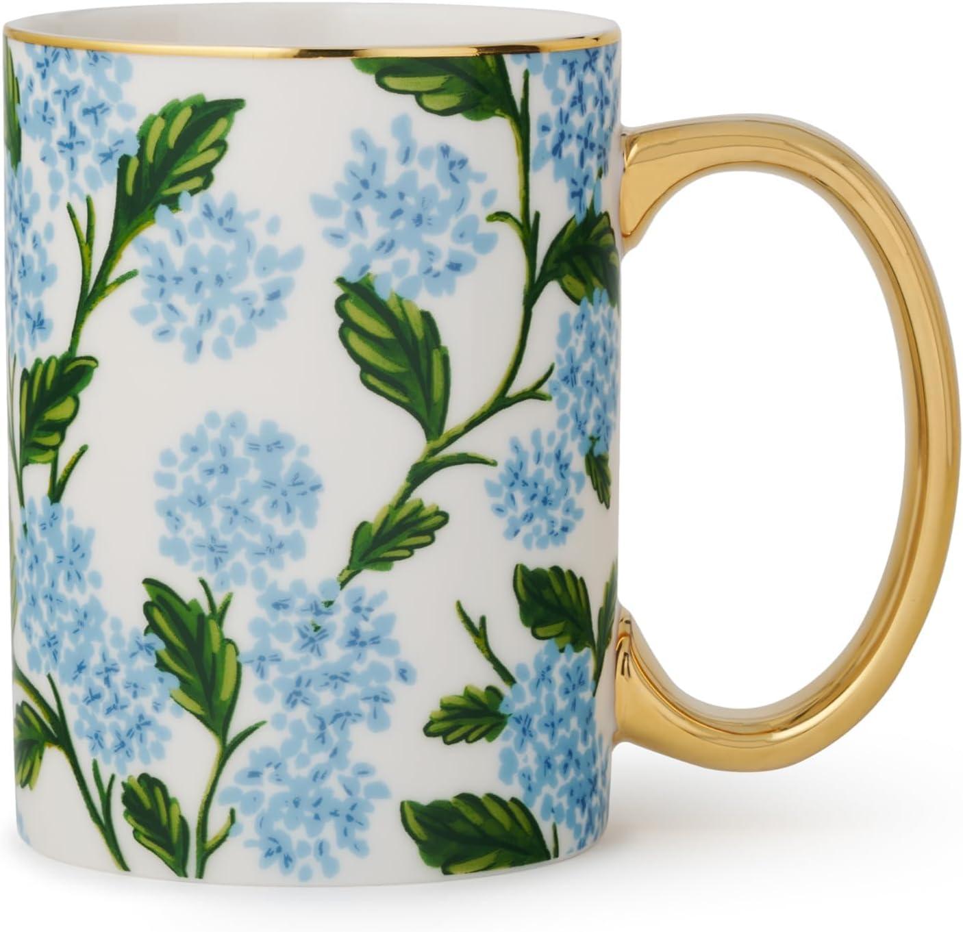 imageRIFLE PAPER CO Porcelain Mug For Everyday Use and Gatherings with Unique Designs for Friends and Family Anytime of the Year Coffee Tea Enthusiasts and More Hydrangea