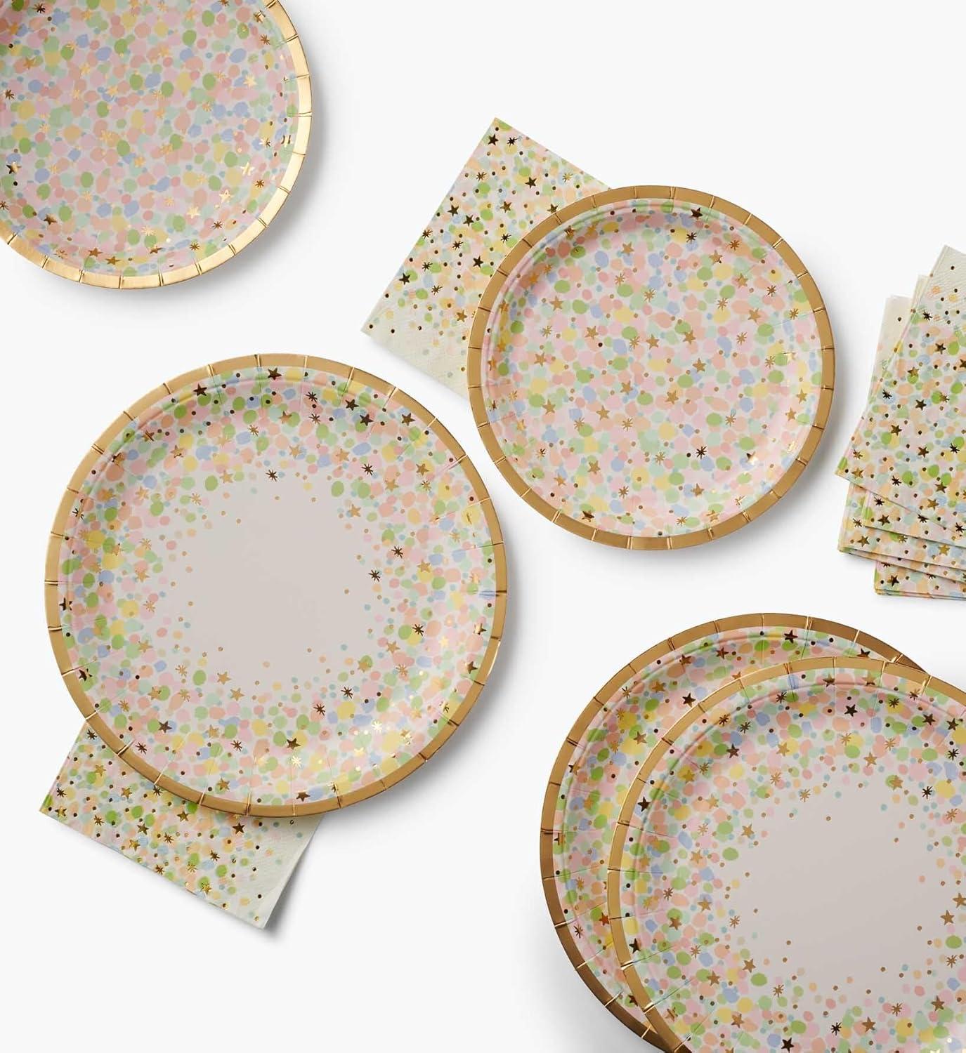 imageRIFLE PAPER CO Sprinkles Small Plates Whimsical Sprinkles Design Perfect for Parties Celebrations and Special Occasions Durable and Stylish Tableware to Add a Fun Elegant Touch to Any Event