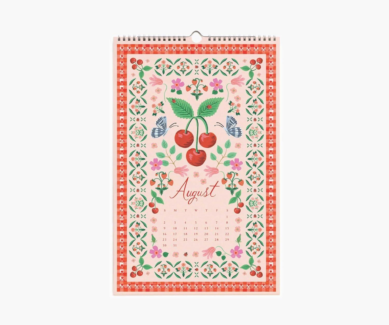 imageRIFLE PAPER CO Wall Calendar Dated for the Months of January December 2026 Monthly Illustrations Remember Birthdays Anniversaries Celebrations and More 17quotL x 11quotW World TravelFlora