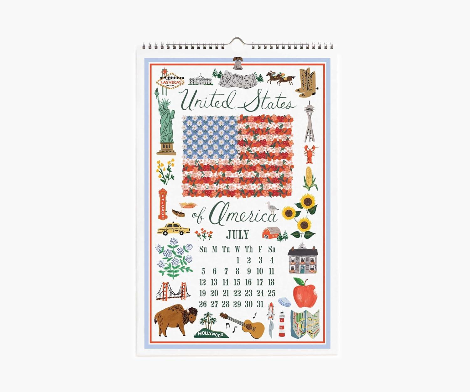 imageRIFLE PAPER CO Wall Calendar Dated for the Months of January December 2026 Monthly Illustrations Remember Birthdays Anniversaries Celebrations and More 17quotL x 11quotW World TravelWorld Travel