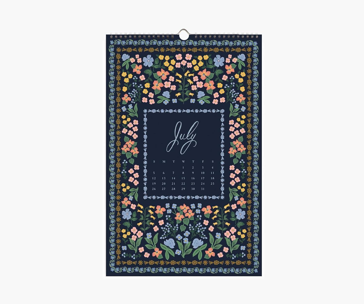 imageRIFLE PAPER CO Wall Calendar Dated for the Months of January December 2026 Monthly Illustrations Remember Birthdays Anniversaries Celebrations and More 17quotL x 11quotW World TravelFlora