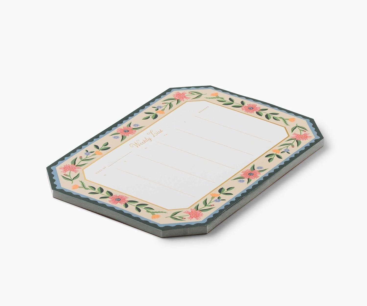 imageRIFLE PAPER CO Weekly Desk Pad 52 TearOff Pages 975quot L x 675quot W Doubles as a Mouse Pad Helps You Map Out Your Week for a Whole Year Printed in Full Color Aster