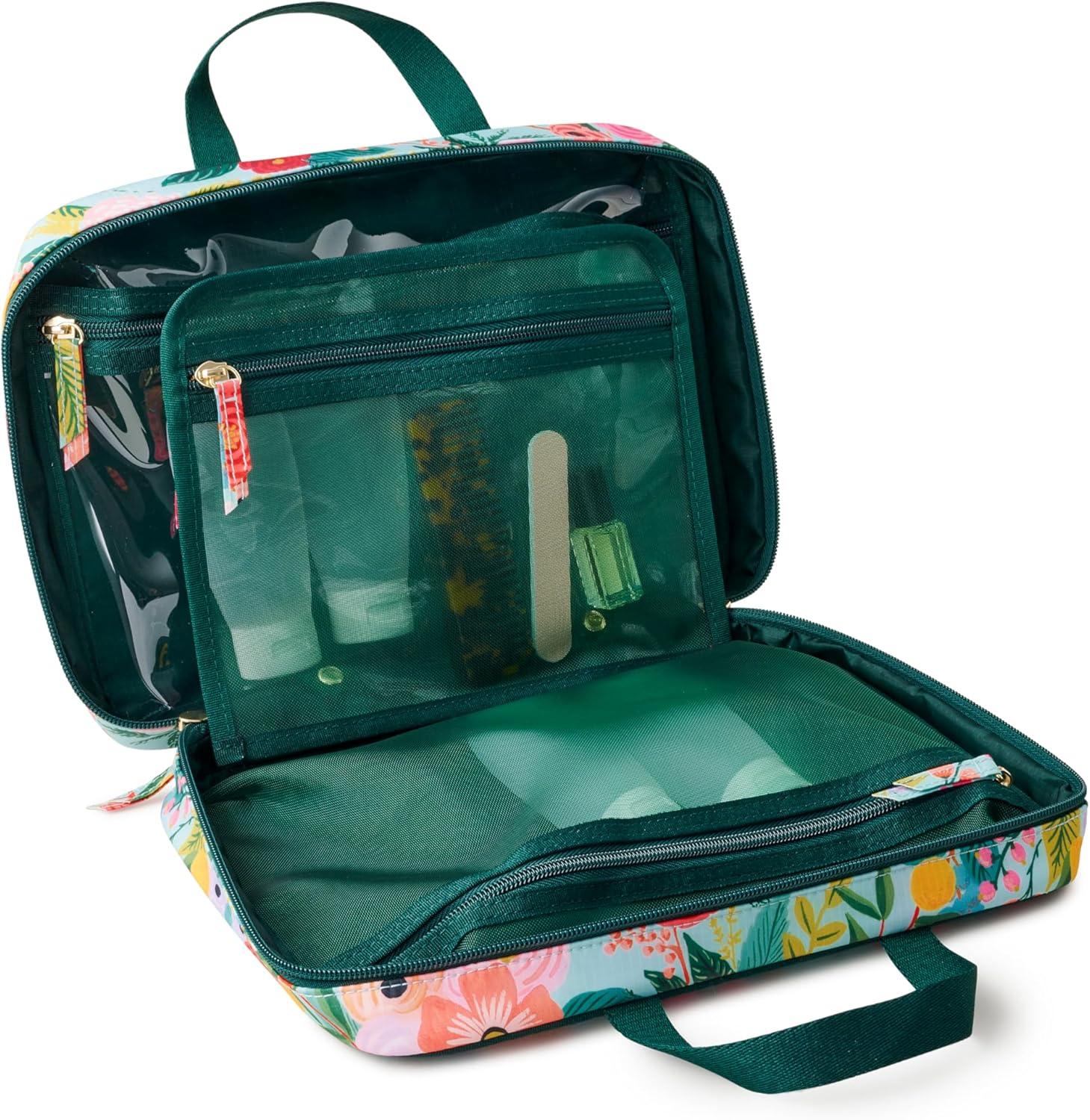 imageRifle Paper Co Garden Party Packing Cubes and Cosmetic Case Bundle