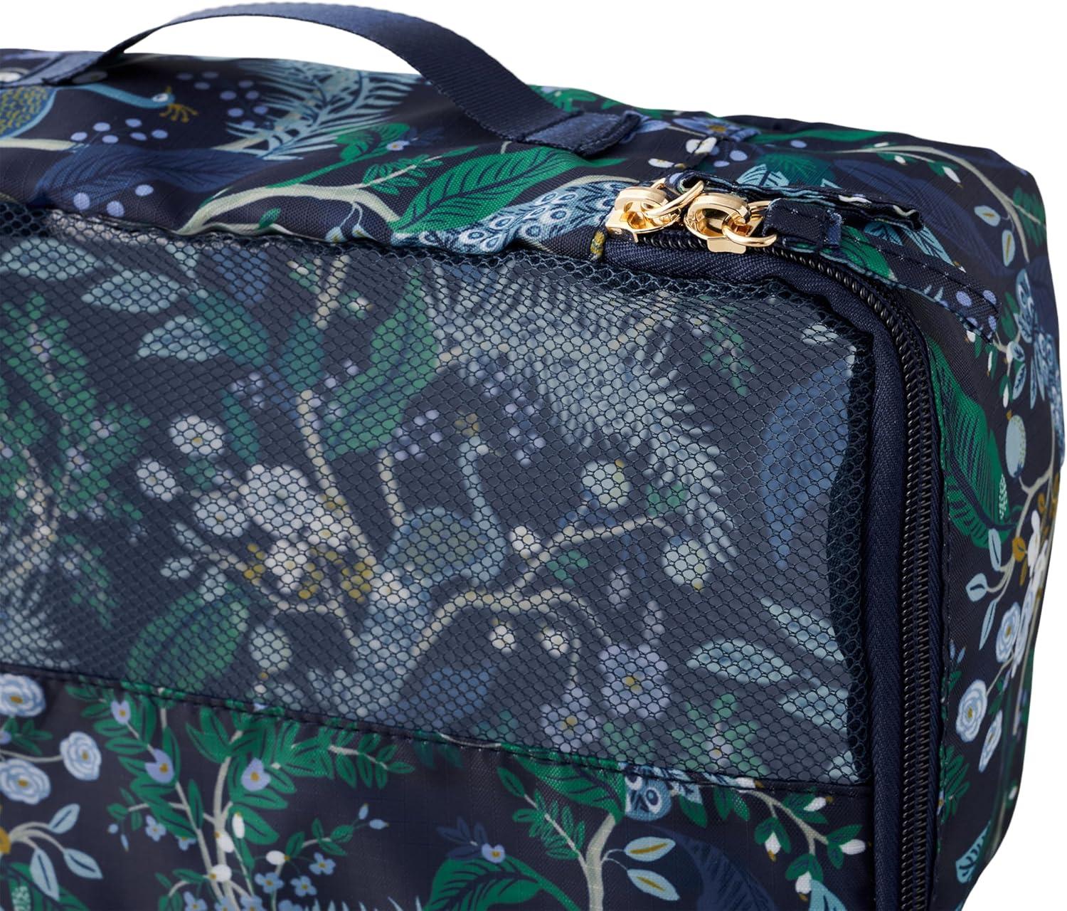 imageRifle Paper Co Peacock Packing Cubes and Cosmetic Case Bundle