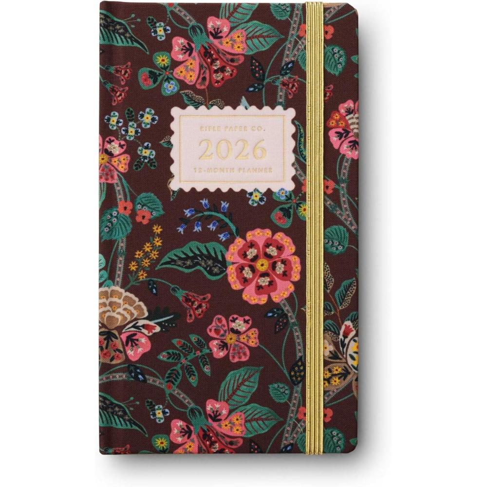 imageRIFLE PAPER CO 2026 12Month Spiral Pocket Planner JanuaryDecember Monthly and Weekly Pages for Detailed Planning Space for Extra Notes 636quot L 38quot W Gracie