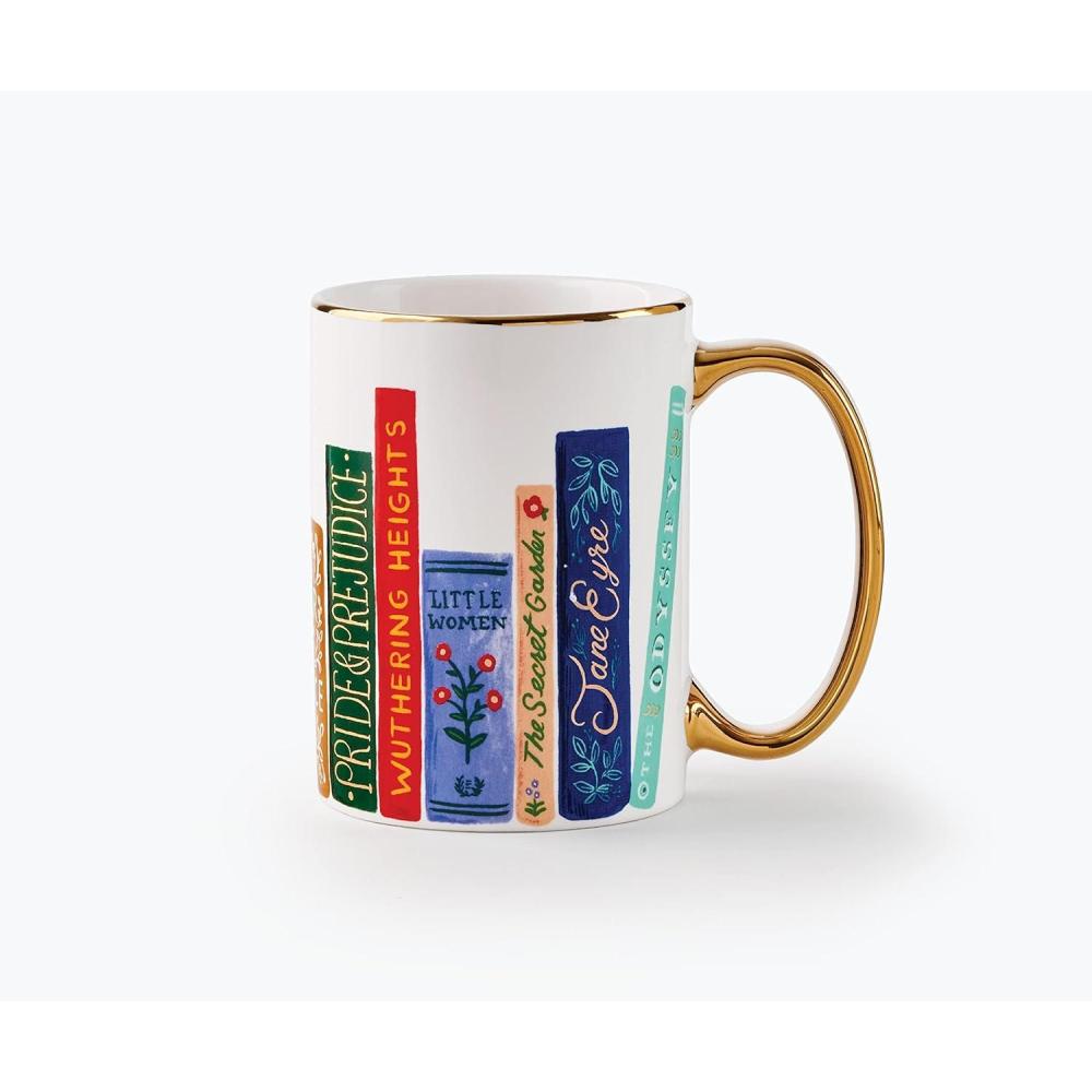 imageRIFLE PAPER CO Book Club Mug for Everyday Use and Gatherings with Unique Designs for Friends and Family Anytime of the Year Coffee Tea Enthusiasts and moreBook Club
