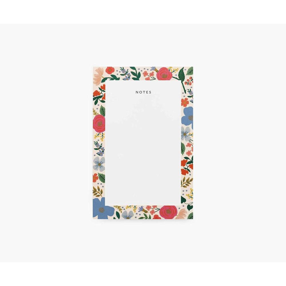 imageRIFLE PAPER CO Checklist Notepad 75 TearOff Pages Manage Important Tasks Jot Down a ToDo List or Leave a Sweet Message with our Illustrated Notepads 65quot L 425quot W Wild Rose