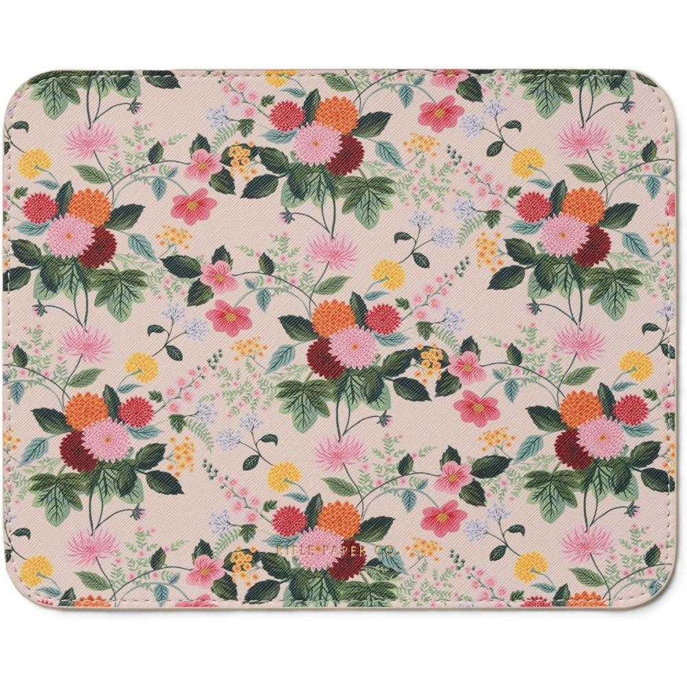 imageRIFLE PAPER CO Dahlia Patterned Mouse Pad Add a Touch of Charm to Your Workspace Smooth Polyurethane Finish Allows Mouse to Glide with NonSlip Rubber Backing DahliaDahlia