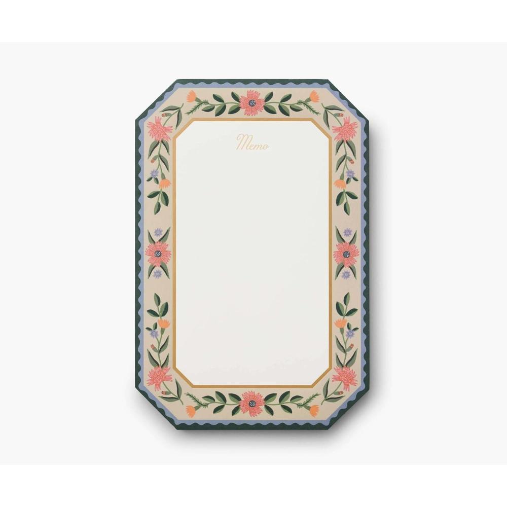 imageRIFLE PAPER CO Large Weekly Memo Notepad 65 TearOff Pages Manage Important Tasks Jot Down a ToDo List or Leave a Sweet Message with our Illustrated Notepads 9quot L x 6quot W Muted Color Blockwhite