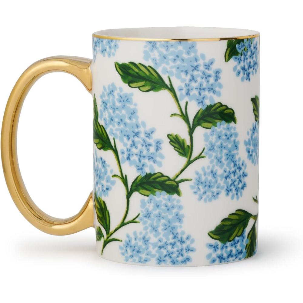 imageRIFLE PAPER CO Porcelain Mug For Everyday Use and Gatherings with Unique Designs for Friends and Family Anytime of the Year Coffee Tea Enthusiasts and More Hydrangea