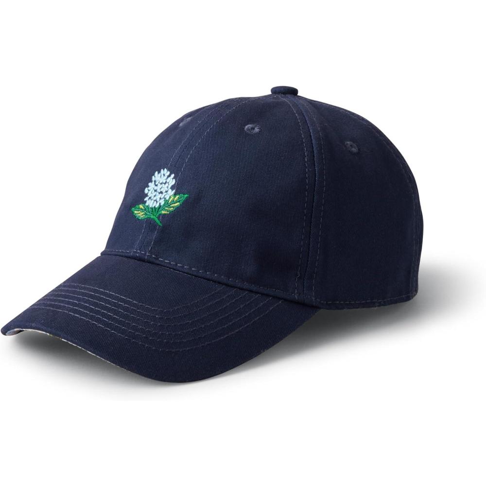 imageRIFLE PAPER CO Womens Baseball Hat 7quot Brim Classic SixPanel Print Cap with Adjustable Strap One Size Fits AllHydrangea
