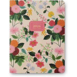RIFLE PAPER CO. 2026 12-Month Appointment Notebook, Includes Sections for Monthly Views and features Important Dates and Extra Notes, Patterned in Dahlia(Dahlia)