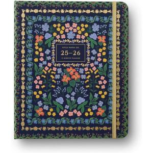 RIFLE PAPER CO. 2026 Wildwood 17-Month Academic Covered Spiral Planner, Aug. 2025 – Dec. 2026, 8.25″ L × 6.75″ W, Weekly & Monthly Pages, Inspirational Quotes, Stickers, Illustrated Pocket Folder