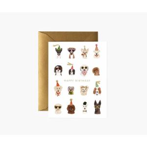 RIFLE PAPER CO. Birthday Cards Boxed Set of 12 with Envelopes | Birthday Pups| Lets Your Thoughtful Handwritten Note Take Center Stage (Crafted in the USA, 4.25″ L x 5.5″ W)