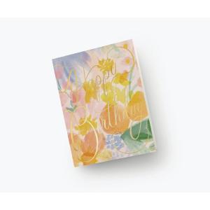 RIFLE PAPER CO. Birthday Cards Boxed Set of 12 with Envelopes | Lets Your Thoughtful Handwritten Note Take Center Stage (Artisanally Crafted in the USA, 4.25″ L x 5.5″ W), Gemma(Gemma)