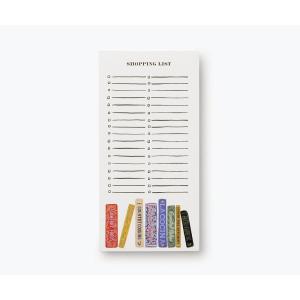 RIFLE PAPER CO. Cookbooks Market Pad, 8.5″ L x 4.25″ W, 65 Tear-Off Pages, Features an Attachable Magnet, Warm White Paper Text, Unique Hand-Painted Design