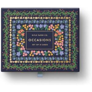 RIFLE PAPER CO. Curio Thank You Keepsake Card Boxed Set of 8, 4.25″ L x 5.5″ W Blank Interior Lets Your Thoughtful Handwritten Note Take Center Stage, Crafted in the USA(Wildwood)