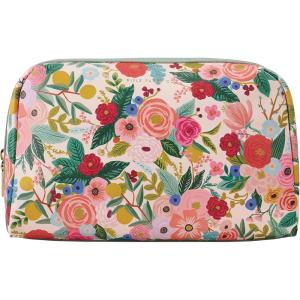 RIFLE PAPER CO. Garden Party Large Cosmetic Pouch for Storing Small Accessories, Includes Gold Zipper, Printed in Full Color with Stylized Pattern and Foil Stamped Logo(Garden Party)