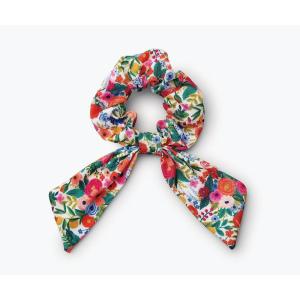 RIFLE PAPER CO. Garden Party Scrunchie, 100% Polyester, Digitally Printed, 3.5″ Diameter, Scarf Tie for Hair, Soft Elastic Scrunchie Hair Band, Works as Ponytail Holder or Wrist Accessory(Garden Party)