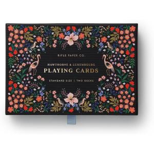 RIFLE PAPER CO. Garden Party Themed Playing Cards for Adults, Standard Deck of Cards for Card Games and Poker at Home or Party, Beautiful Printed Floral Design(Luxembourg)