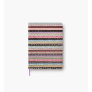 RIFLE PAPER CO. Gemma Softcover Journal 150 Lined Pages, 8.5″ L x 6.25″ W, Linen Textured Paper-Wrapped Hardboard Cover, Includes Grosgrain Ribbon Bookmark