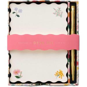 RIFLE PAPER CO. Hydrangea Note Writing Set, Take Notes with Style, Everyday Reminders or Special Occasion Use, Add a Pinch of Pinache to any Note Taking Task(Dahlia)