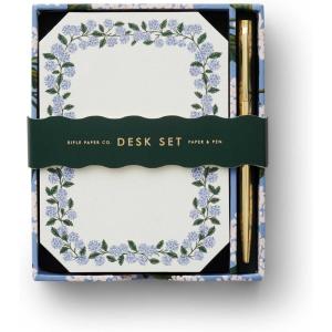 RIFLE PAPER CO. Hydrangea Note Writing Set, Take Notes with Style, Everyday Reminders or Special Occasion Use, Add a Pinch of Pinache to any Note Taking Task(Hydrangea)