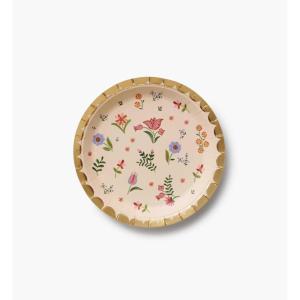 RIFLE PAPER CO. Liesel Small Plates, Vibrant Floral Design, Perfect for Parties, Celebrations and Special Occasions, Durable and Stylish Tableware to Add a Fun, Elegant Touch to Any Event