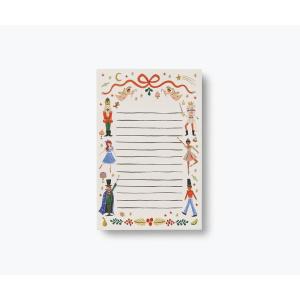 RIFLE PAPER CO. Nutcracker Desktop Notepad, Tear-Off Pages, Organize Your Workweek with Our Illustrated Notepads, Great for Keeping to-Dos Simplified & Managing Important Tasks