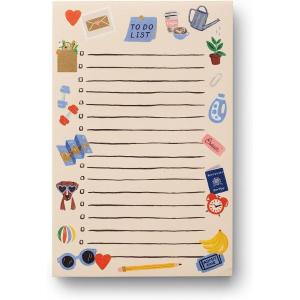 RIFLE PAPER CO. Stickers Blank Notepad, Tear-Off Pages, Organize Your Workweek with Our Illustrated Notepads, Great for Keeping to-Dos Simplified & Managing Important Tasks(Stickers)