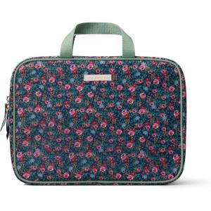 RIFLE PAPER CO. Travel Cosmetic Case, Unit Includes Pockets for storage, Simply Wipe to Easily Clean, Unique Travel Accessory, Stylized Pattern, Safari(Rosa)