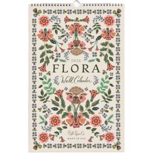 RIFLE PAPER CO. Wall Calendar, Dated for the Months of January – December 2026, Monthly Illustrations, Remember Birthdays, Anniversaries, Celebrations and More (17″L x 11″W), World Travel(Flora)